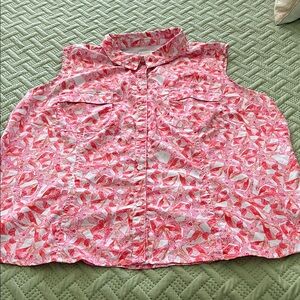 Reel Legends Pink and White Patterned Blouse
